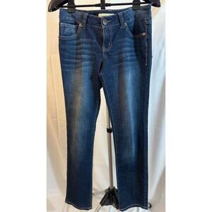 Paris Blues Bootcut Jeans Dark Wash Distressed Stitching Women’s Size 9